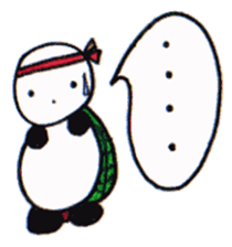 Tonton;a panda turtle sticker #6816804