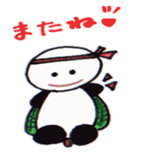 Tonton;a panda turtle sticker #6816807