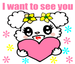 Lovely puppy 1 Spoilt Maltese English sticker #6816809