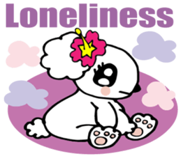 Lovely puppy 1 Spoilt Maltese English sticker #6816811