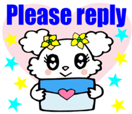 Lovely puppy 1 Spoilt Maltese English sticker #6816814