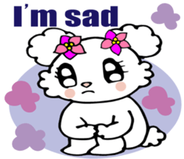 Lovely puppy 1 Spoilt Maltese English sticker #6816835