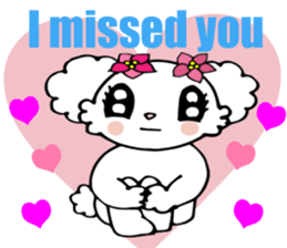 Lovely puppy 1 Spoilt Maltese English sticker #6816840