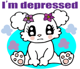 Lovely puppy 1 Spoilt Maltese English sticker #6816841