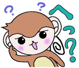 Loose Kansai accent monkey 3 sticker #6817078