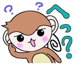 Loose Kansai accent monkey 3 sticker #6817078
