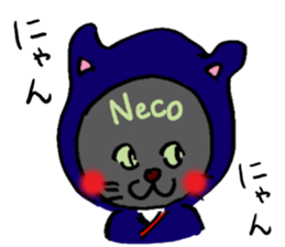 Japanese Cosplay Cat, Russianblue RB2.1 sticker #6817732