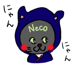Japanese Cosplay Cat, Russianblue RB2.1 sticker #6817732