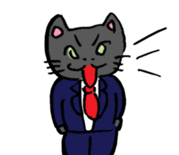 Japanese Cosplay Cat, Russianblue RB2.1 sticker #6817733