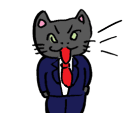 Japanese Cosplay Cat, Russianblue RB2.1 sticker #6817733