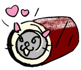 Japanese Cosplay Cat, Russianblue RB2.1 sticker #6817741