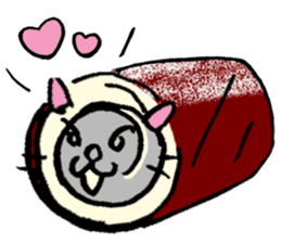 Japanese Cosplay Cat, Russianblue RB2.1 sticker #6817741