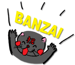 Japanese Cosplay Cat, Russianblue RB2.1 sticker #6817755