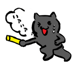 Japanese Cosplay Cat, Russianblue RB2.1 sticker #6817757