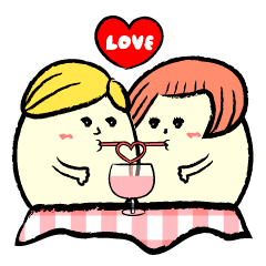 tamago san LOVELOVE Sticker