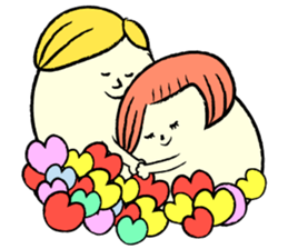 tamago san LOVELOVE Sticker sticker #6818061