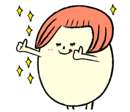 tamago san LOVELOVE Sticker sticker #6818067