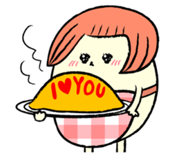 tamago san LOVELOVE Sticker sticker #6818068