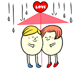 tamago san LOVELOVE Sticker sticker #6818082