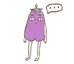 purple eggplant TH sticker #6819609