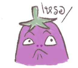 purple eggplant TH sticker #6819612