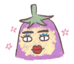 purple eggplant TH sticker #6819613
