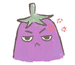 purple eggplant TH sticker #6819622