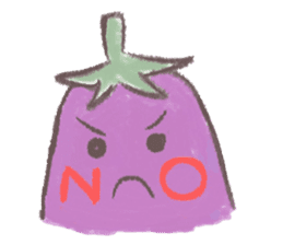 purple eggplant TH sticker #6819635