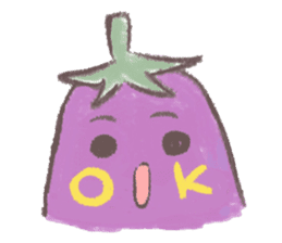 purple eggplant TH sticker #6819636