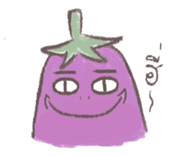 purple eggplant TH sticker #6819639