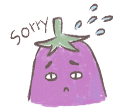 purple eggplant TH sticker #6819642