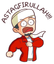 Aa Bim The Happy Moslem sticker #6819779