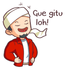 Aa Bim The Happy Moslem sticker #6819793