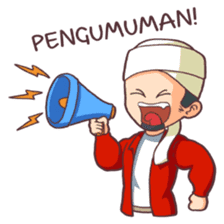 Aa Bim The Happy Moslem sticker #6819794