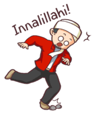 Aa Bim The Happy Moslem sticker #6819803
