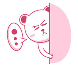 Pink bear! sticker #6820102