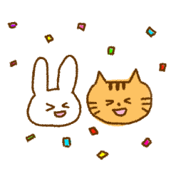 My  cat and rabbit