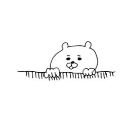 Simple large character bear sticker #6822389