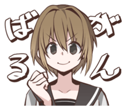 Sailor fuku girl Sticker Miki sticker #6822811