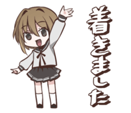 Sailor fuku girl Sticker Miki sticker #6822812