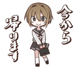 Sailor fuku girl Sticker Miki sticker #6822813