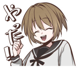 Sailor fuku girl Sticker Miki sticker #6822815