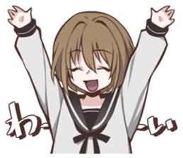 Sailor fuku girl Sticker Miki sticker #6822816