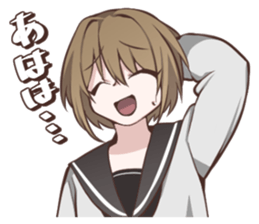 Sailor fuku girl Sticker Miki sticker #6822822