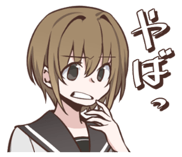 Sailor fuku girl Sticker Miki sticker #6822823