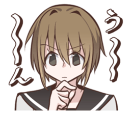 Sailor fuku girl Sticker Miki sticker #6822827