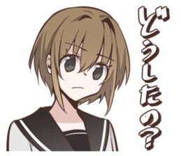 Sailor fuku girl Sticker Miki sticker #6822829