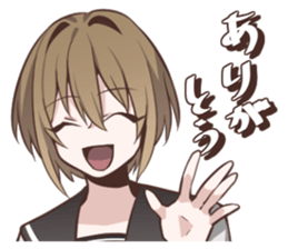 Sailor fuku girl Sticker Miki sticker #6822831