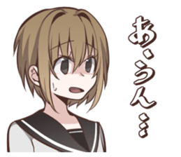 Sailor fuku girl Sticker Miki sticker #6822836