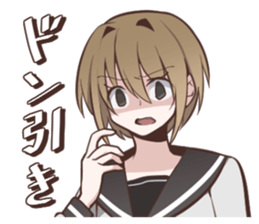 Sailor fuku girl Sticker Miki sticker #6822837